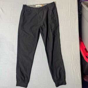 Tailor Vintage LuxePerformance New Canaan Tech Slim Fit Black Jogger Pants Sz 36